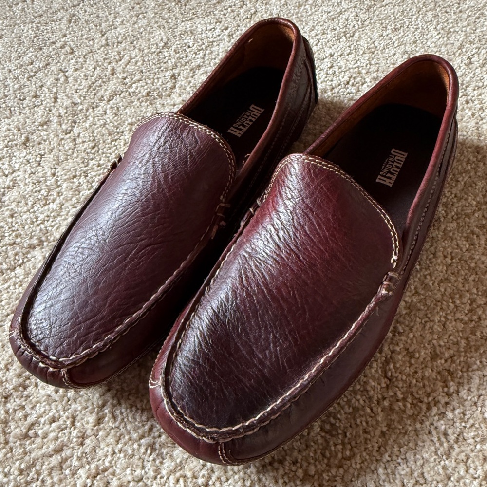 Men's Duluth Trading Co Men's Bison Leather Driving Moccasins, Size 12W Wide